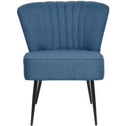 vidaXL Cocktailstoel stof blauw