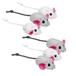 Kattenspeeltje Trixie Pluche Muis 6 stuks ca. 5 cm