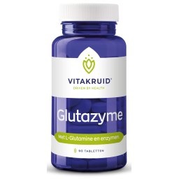Vitakruid Glutazyme oa Spijsverteringsenzymen en L-Glutamine Tabletten