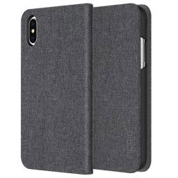 Incipio Esquire Folio iPhone X Hoesje Grijs