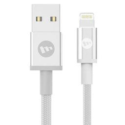 Mophie Nylon Lightning Naar USB Kabel 1 Meter Wit