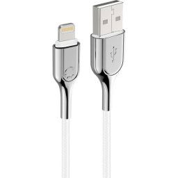 Cygnett Armoured Braided Lightning USB Kabel 2 Meter Wit