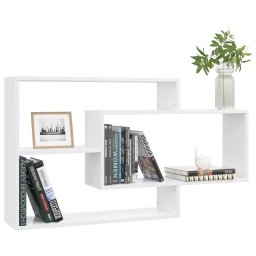 vidaXL Wandschappen 104x20x58,5 cm bewerkt hout hoogglans wit