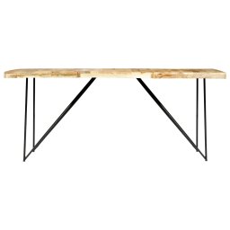vidaXL Eettafel 180x90x76 cm massief mangohout