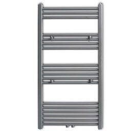 vidaXL Radiator / handdoekenrek recht 600x1160 mm grijs
