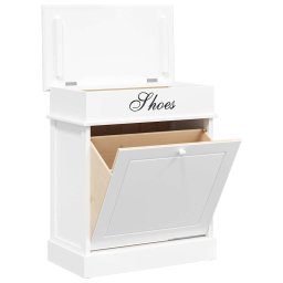 vidaXL Schoenenkast 50x28x58 cm paulowniahout wit