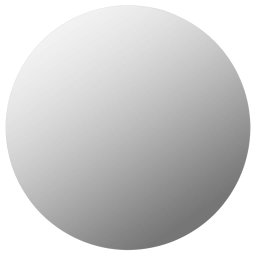 vidaXL Wandspiegel rond 60 cm glas