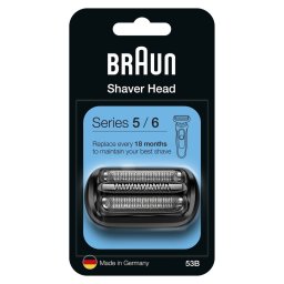 Braun Scheerblad / 53B / Series 5/6 Scheerhoofden Zwart