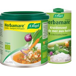A.Vogel Herbamare Original Kruidenzout 500GR + Bouillonbasis 250GR Combiverpakking