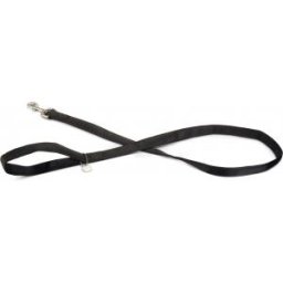 Hondenriem Mac Leather 120cm x 25mm zwart