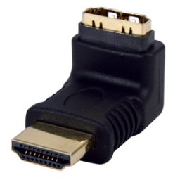 Haakse HDMI adapter verguld
