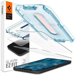 Spigen GlastR EZ Fit iPhone 12 Pro / iPhone 12 Glazen Screenprotector 2 Pack
