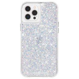 Hoesje-Mate Twinkle iPhone 12 Pro / iPhone 12 Hoesje Zilver