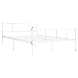 vidaXL Bedframe metaal wit 120x200 cm