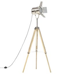 vidaXL Vloerlamp driepoot 140 cm massief mangohout
