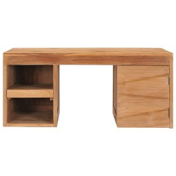 vidaXL Salontafel 90x50x40 cm massief teakhout
