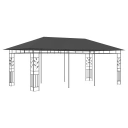 vidaXL Prieel met klamboe 6x3x2,73 m antraciet
