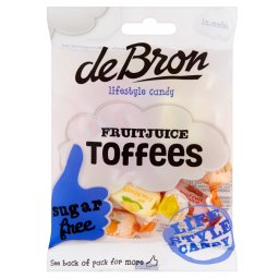 De Bron Fruitjuice Toffees Suikervrij