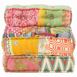 vidaXL Modulaire Poef 70 x 70 x 51 cm Patchwork Stof