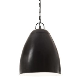 vidaXL Hanglamp industrieel rond 25 W E27 32 cm zwart