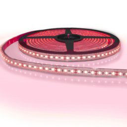 5 meter gekleurde led strip ip65/67 12v of 24v - rode kleur - 120 leds p/m