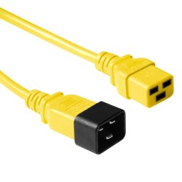 ACT AK5102 230V Stroomkabel C19/C20 Geel - 1,8 meter