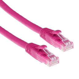 ACT IS1820 U/UTP CAT6 Patchkabel Snagless Roze - 20 meter
