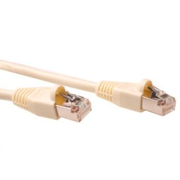 ACT IB7002 Patchkabel SF/UTP CAT5E | Snagless | RJ45 connectoren | Ivoor | 2 meter