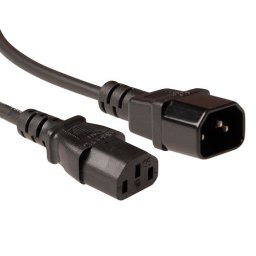 ACT AK5215 Netsnoer LSZH C13 | C14 | Zwart | 1,8 meter