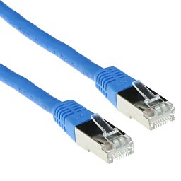 ACT FB9601 LSZH SFTP CAT6 Patchkabel Blauw - 1 meter