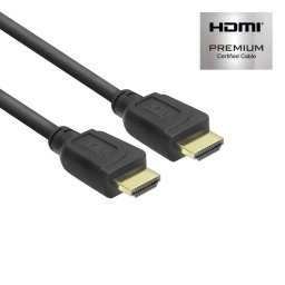 ACT AK3941 4K HDMI High Speed Ethernet Premium Certified Kabel - HDMI-A Male/HDMI-A Male - 50 cm