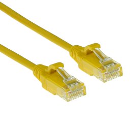 ACT DC9805 LSZH U/UTP CAT6 Datacenter Slimline Patchkabel Snagless | RJ45 Connectoren | Geel | 5 meter