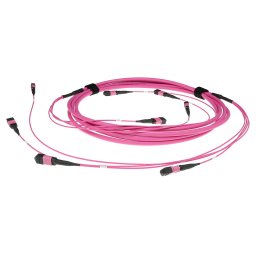 ACT DC5402 Glasvezel Patchkabel 50/125 OM4(OM3) Polarity A Trunkkabel 4x MTP/MPO Female - 10 meter