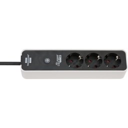 Brennenstuhl 1153230620 Smart Stekkerdoos | 3 Sockets | Schakelaar | Zwart - 1,5 meter