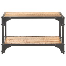 vidaXL Salontafel 60x60x35 cm massief mangohout