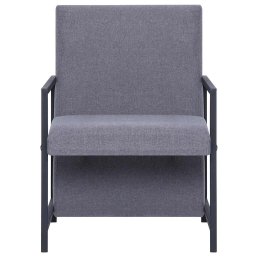 vidaXL Fauteuil stof lichtgrijs