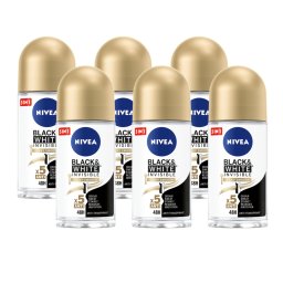 Nivea Black & White Silky Smooth Deodorant Roller Voordeelverpakking
