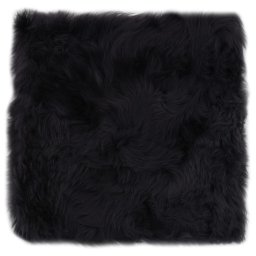vidaXL Stoelkussens 2 st 40x40 cm echt schapenvacht donkergrijs