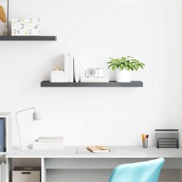 vidaXL Wandschap zwevend 90x23,5x3,8 cm MDF hoogglans grijs