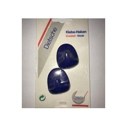 Universele handdoekhaken zelfklevend (setje van 2) donkerblauw