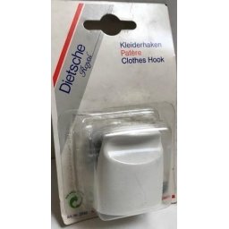 Universele handdoekhaak zelfklevend wit