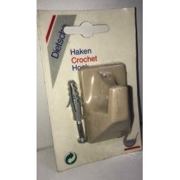 Universele handdoekhaak zelfklevend beige