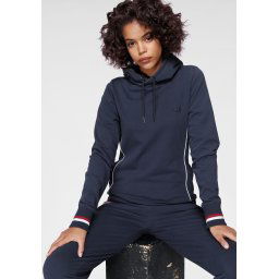 H.I.S Hoodie Athleisure Hoody met witte piping
