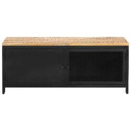 vidaXL Salontafel 90x50x37 cm massief ruw mangohout