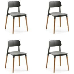 Showmodel - LaForma Rigel - Stoel - Grijs - Set van 4