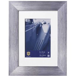 Henzo LUZERN aluminium - Fotolijst - 13 x 18 cm - Fotoformaat 13 x 18 / 9 x 13 cm - Donker Grijs