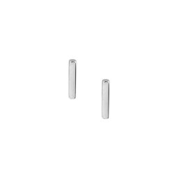 The Jewelry Collection - Oorknoppen Balkje - Zilver