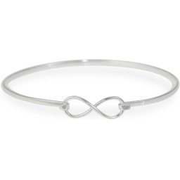 Lovenotes bangle - zilver - infinity - klemsluiting - Ø60 mm