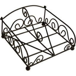 KOM Amsterdam French Kitchen Collection Servettenhouder - 15 x 15 x 8 cm - Zwart