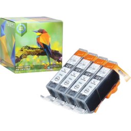 Ink Hero - 4 Grijzen - Inktcartridge / Alternatief voor de Canon CLI-521, PGI-520, PIXMA MP980, MP99